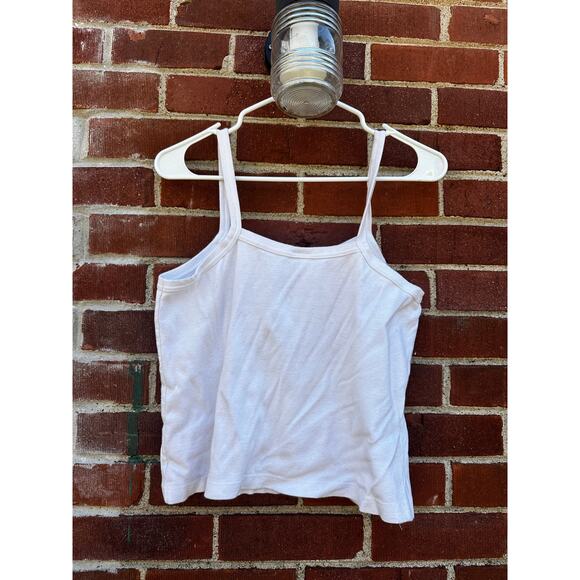 Bahamas Nassau Embroidered Crop Tank Top White Vintage Souvenir Large - Picture 4 of 4